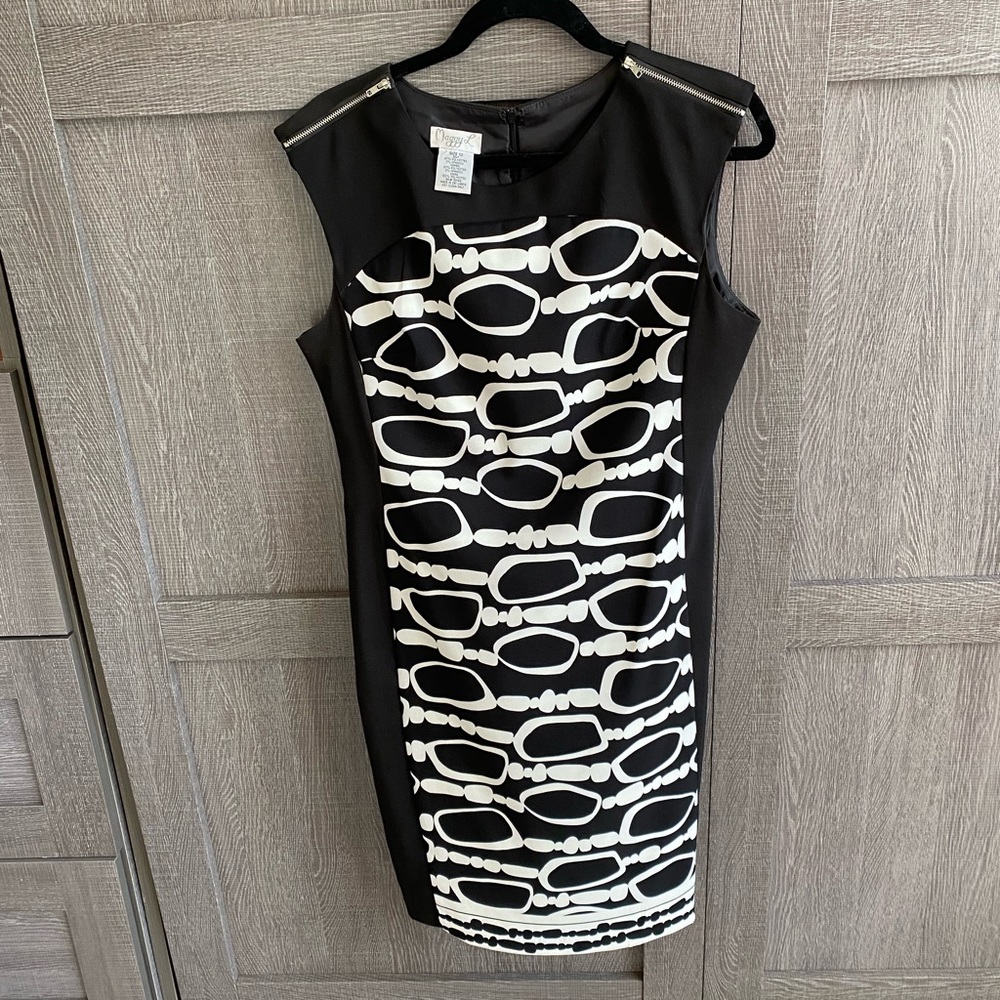 🛍Black and white Maggy London dress